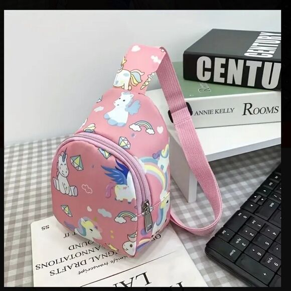 unicorn Child backpack chest bag diamond kids carrier Waterproof - Picture 3 of 7